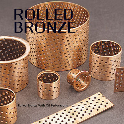 CuSn8 CuSn6 BRM10 Wrapped Bronze Bearings Self Lubricating