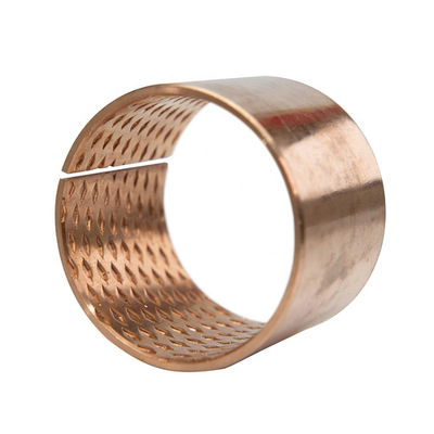 kopen CuSn8 / CuSn6 Tin Bronze Bushings Diamant & Bolvormige inhakken Zelf smeerolie inhakken online vervaardiging