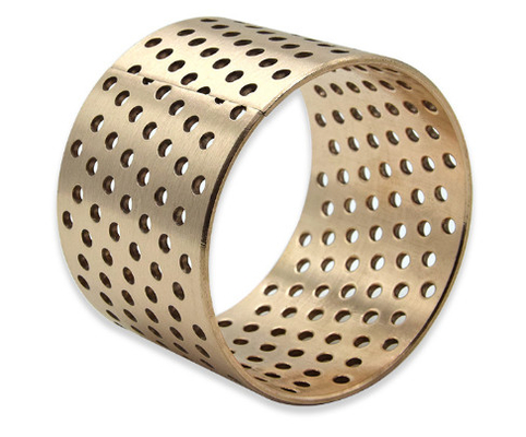 Goede prijs. Flanged Bronze Metalen Zelfglijdende Bushings Met Doorgatten Materiaal CuSn8 / CuSn6.5 online