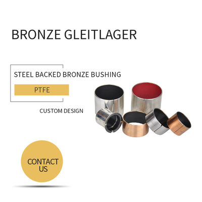 Metal - Polymer Bronze Backed PTFE Plain Bearing High Strength